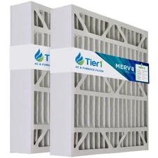 Tier1 Replacement for 20x25x6 Merv 8 Aprilaire AC Furnace Air Filter (2 Pack)