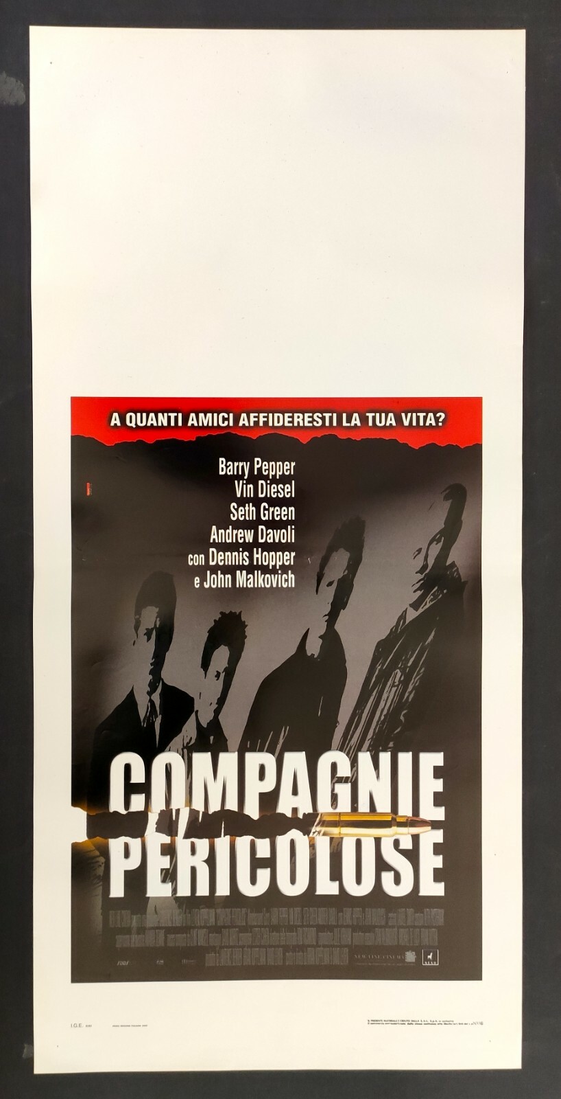 Locandina originale film Compagnie pericolose (2002) - Regia di Brian Koppelman, David Levien