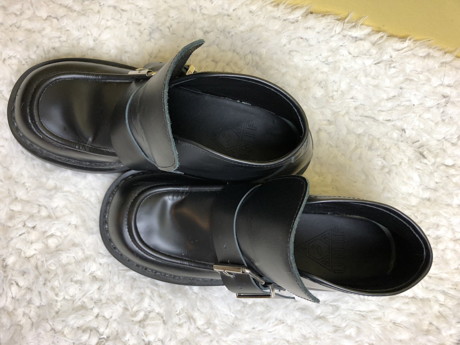 Unif détention Bottes Bottes Bottes en Cuir Noir Plates-formes Dollskill chaussures Buckle 6d41b4 Unif détention Bottes Bottes Bottes en Cuir Noir Plates-formes Dollskill chaussures Buckle 6d41b4
