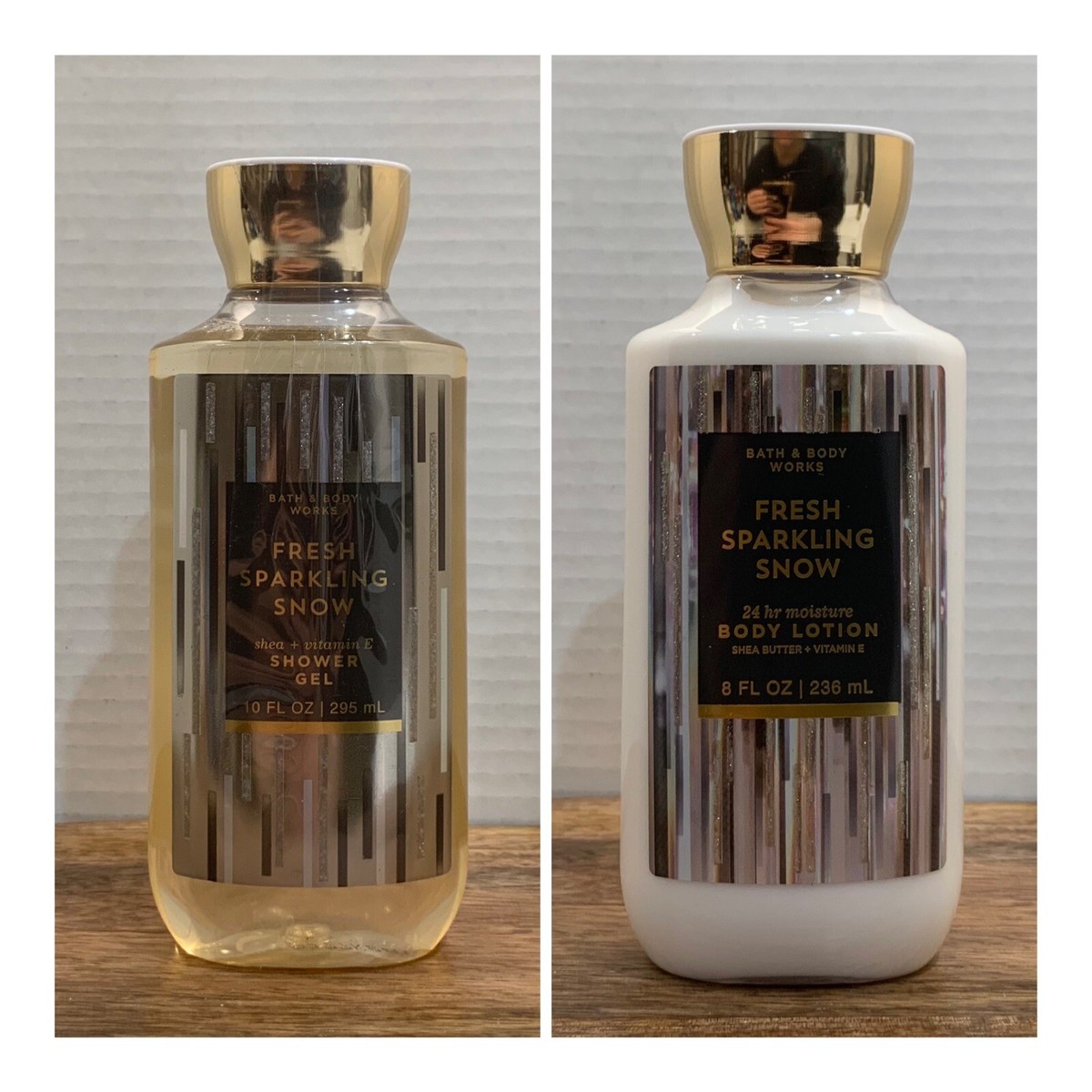 Bath Body Works FRESH SPARKLING SNOW Shea Vitamin E Shower Gel