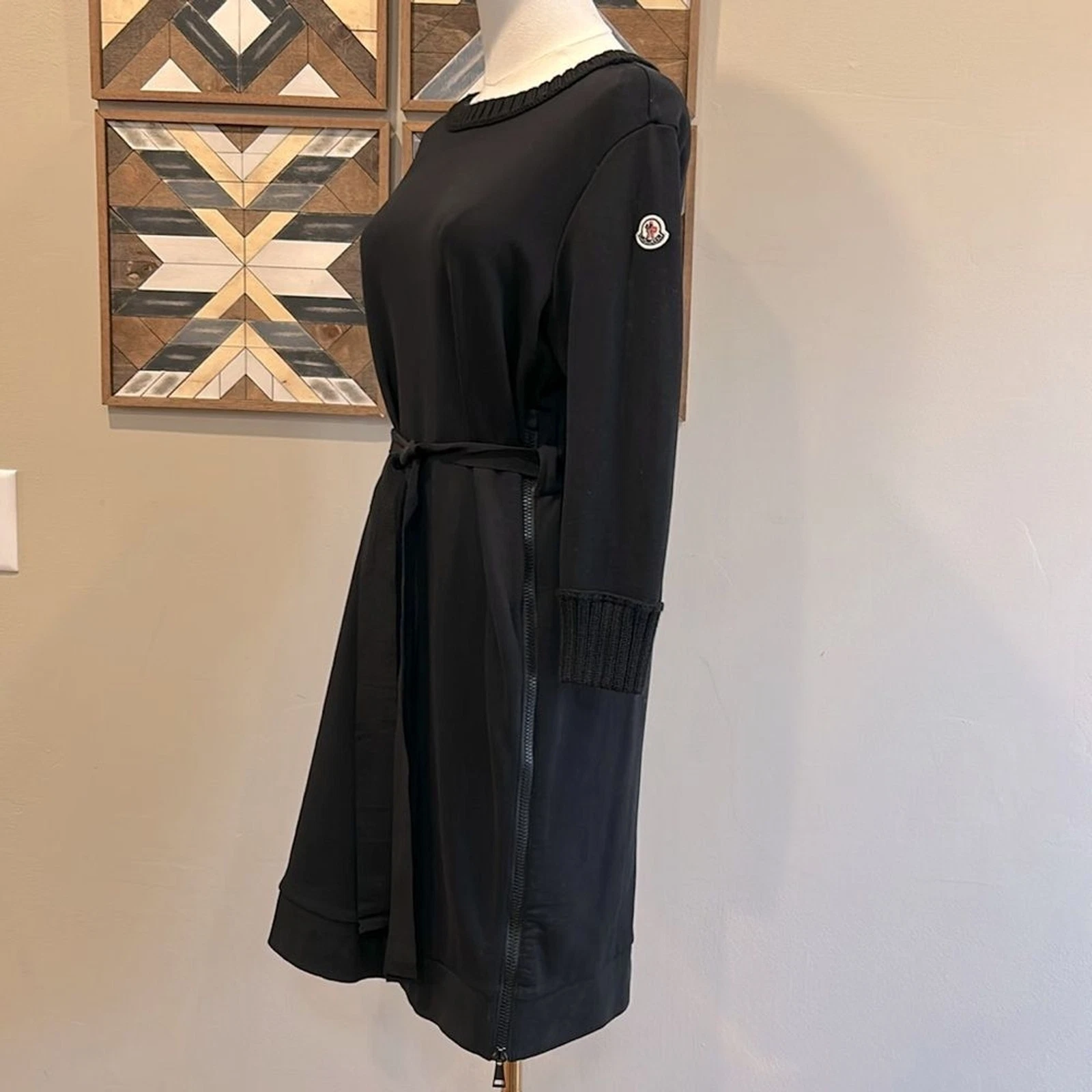 Abito Moncler Abito cravatta in vita nero piccolo us intime ottimeioni