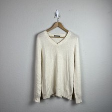 Las mejores ofertas en Lino Pulóver con cuello en V para Mujer