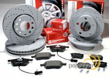 Zimmermann Sport Bremsen Set Ø 312 mm + 230 mm Beläge vorne hinten für VW Golf 4