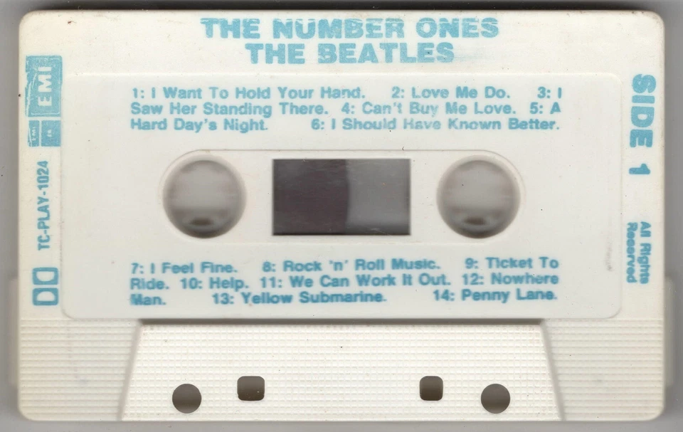 1983 MUSIC AUDIO CASSETTE TAPE - [ALBUM: THE NUMBER ONES] GROUP: THE BEATLES - Image 4 of 4