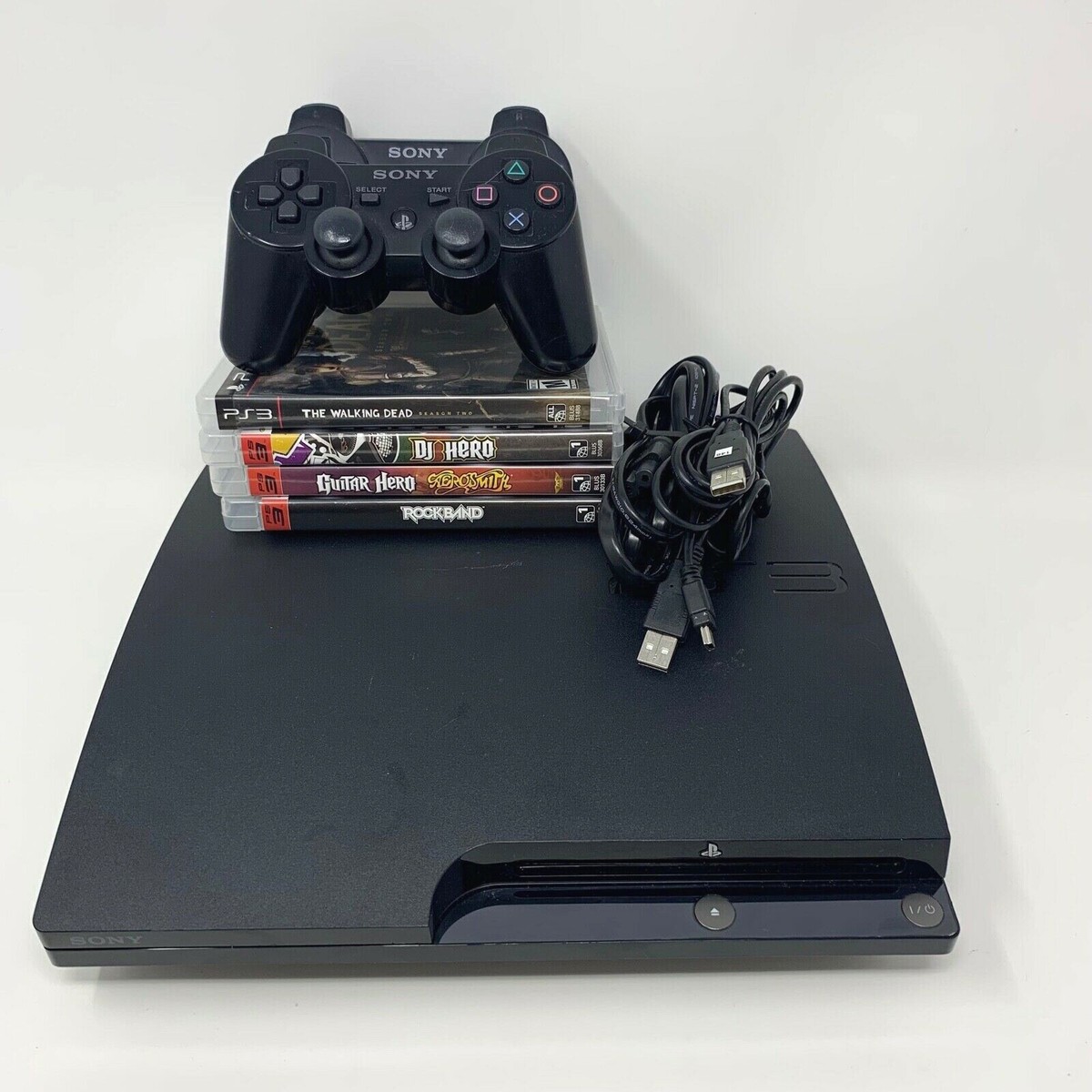 Sony Playstation 3 PS3 120GB Console BUNDLE -OEM Controllers/Games