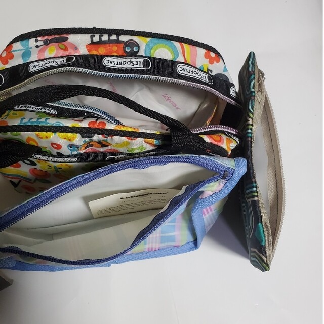 Tokidoki Mini Handbag Lesportsac Box Black Green Pocket pouch bag