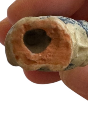 Antike Japan Biskuit Figur, auf Rückseite gemarkt, 2 cm - Bild 3 von 3