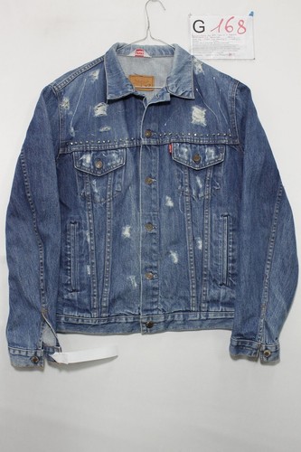 Giacca Levis Personalizzato Rotture (Cod. G168) Tg.42 jeans USATO Uomo  Borchie | eBay