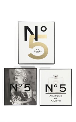 Abrams Chanel No. 5 Boxed Book Set Hard Cover Perfect Coffee Table