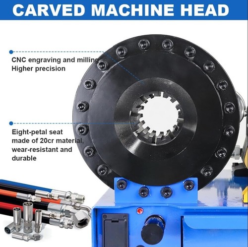 Tragbare hydraulische Schlauch Rohr Crimp Maschine 5600KN Crimper mit 8 Sets - Bild 6 von 10