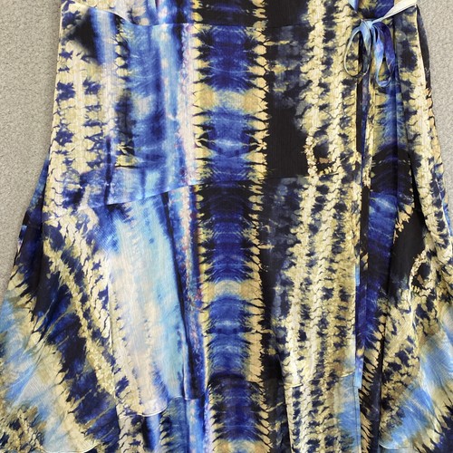 INC International Concepts Womens Sz 18W Wrap Dress Watercolor Tier Maxi Flowy - Picture 6 of 20
