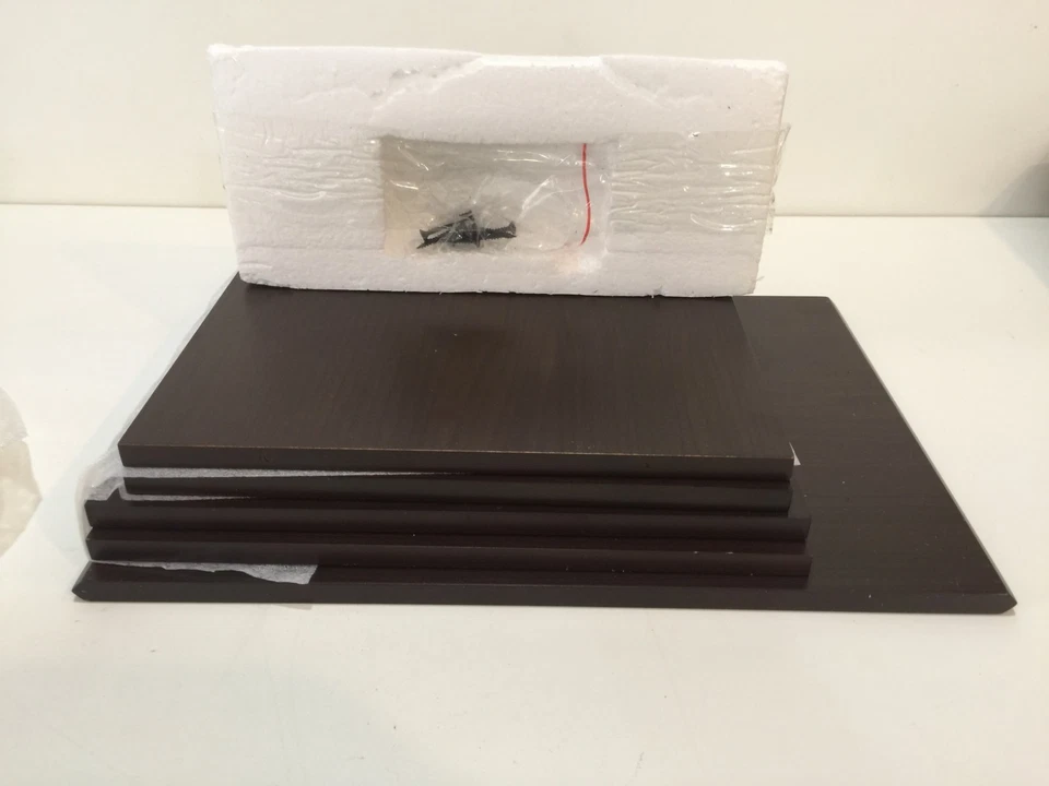  New Crate & Barrel Mezzo Modular Wine Rack Wood Wooden Six Bottle Display - Image 2 of 4