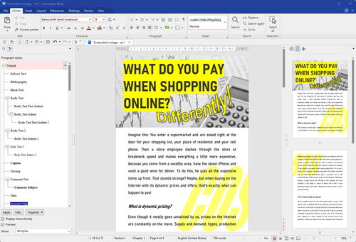 Ashampoo Office 9:Edit, Create MS Word,Excel & PowerPoint Files | 5PC Activation - Picture 2 of 8