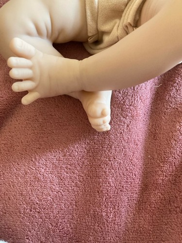 Lifelike Baby Soft Silicone Reborn Newborn Rosalie Sleeping Baby Vinyl Doll 50cm - Photo 7 sur 9