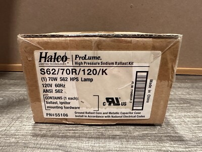Halco 55106 S62/70R/120/K High Pressure Sodium Ballast Kit     50-4