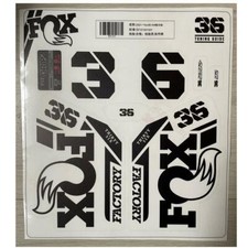 Fork Sticker for 2021 FOX 36 AM MTB Bike Cycling Decals black on clear bottom