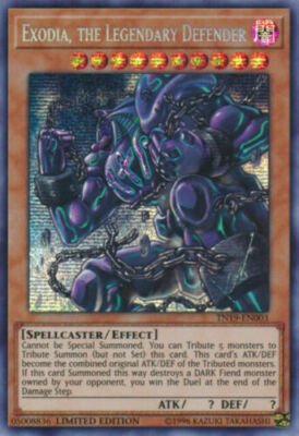 EXODIA THE LEGENDARY DEFENDER *** PRISMATIC SECRET TN19-EN003