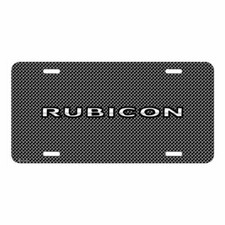 Jeep Rubicon Mesh Grill Graphic Brush Aluminum Car License Plate Made In Usa Jeep Rubicon Mesh Grill Graphic Brush Aluminum Car License Plate Made In Usa