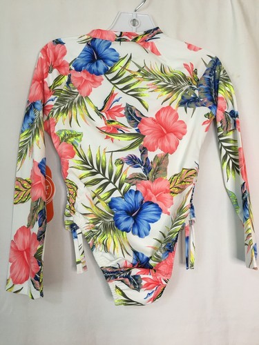 New Wonder Nation Floral Rash Guard 1 pc Girls Long Sleeve UPF 50+ Many sizes - Picture 2 of 4