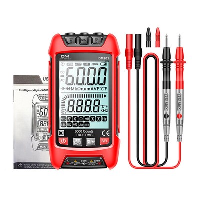 DM Digital Multimeter DC AC Voltmeter Resistance Capacitance Transistor Tester B