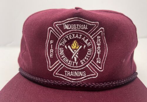 Vintage Texas A&M University Fire Training Industrial School Snapback Hat Cap - Picture 2 of 9