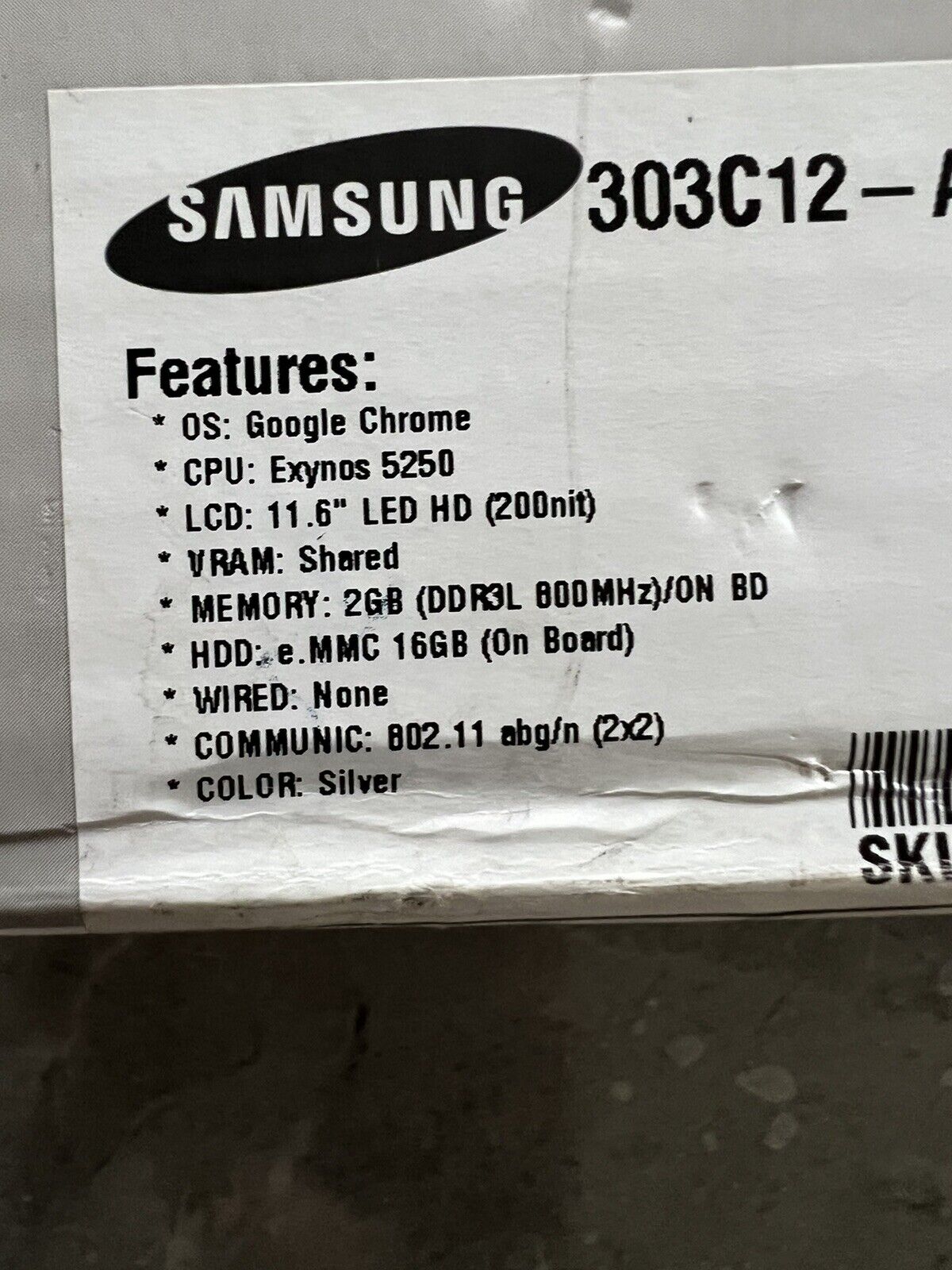 Samsung ARM Series 3 Chromebook 11.6" (16GB, Exynos 5250, 1.7GHz, 2GB) - Silver - Picture 14 of 17