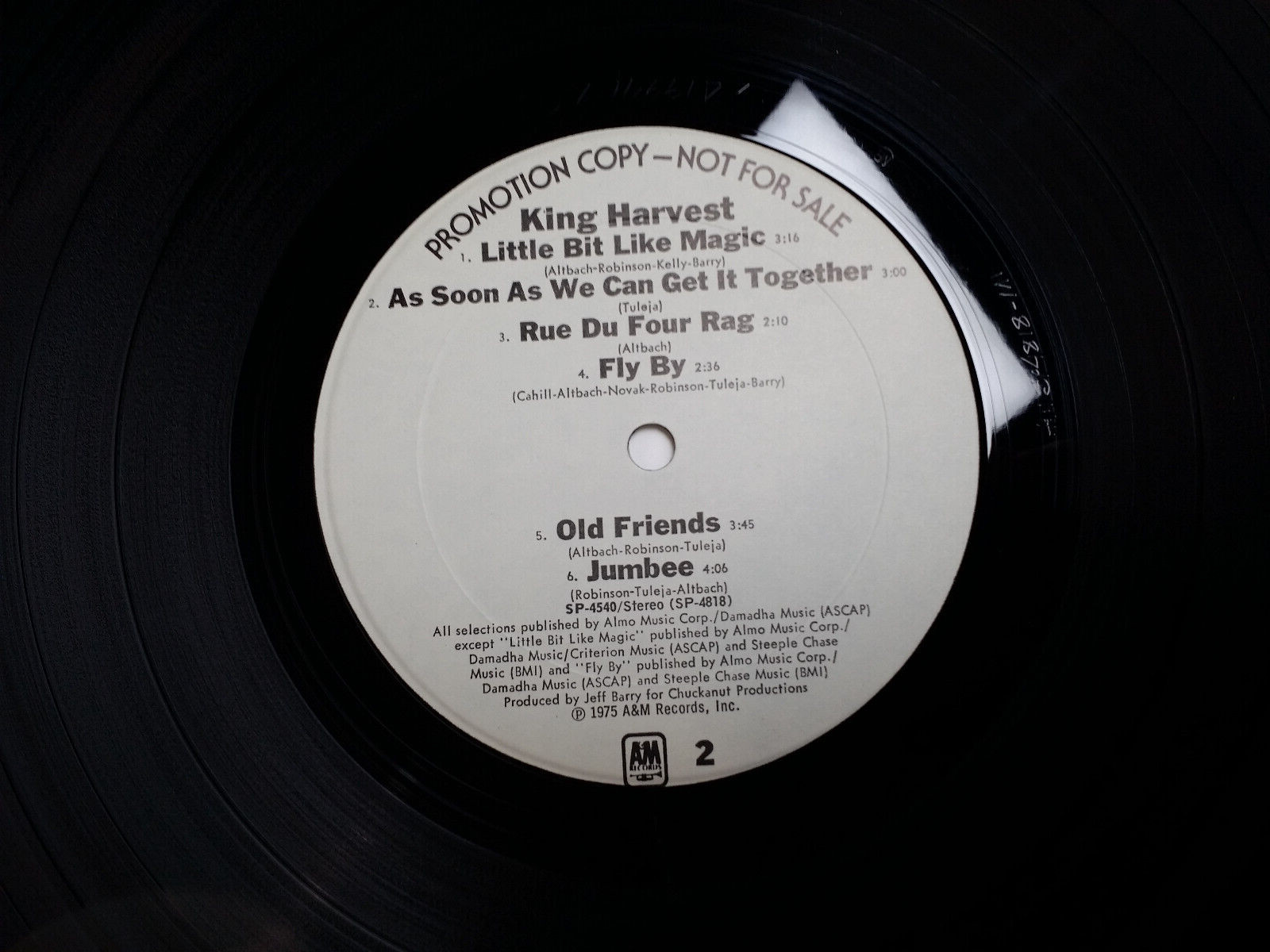 King Harvest / Self-Titled (1975) -Vinyl Pop Rock - Borderline / Shine On Promo