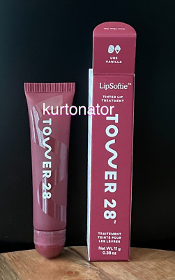 Tower 28 Lip Softie UBE VANILLA Tinted Lip Treatment NEW 0.38 oz