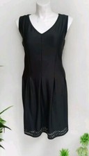 Fit Flare PLUS Sz 2X Dress Smooth Luxe Church Wedding Flattering LBD 22/24W