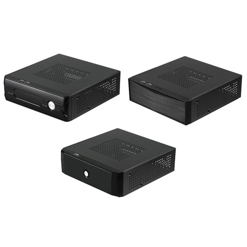 Mini ITX Case Horizontal Host Chassis Gaming Power Supply Computer Case for