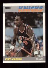 1987-88 FLEER #102 RORY SPARROW NEW YORK KNICKS