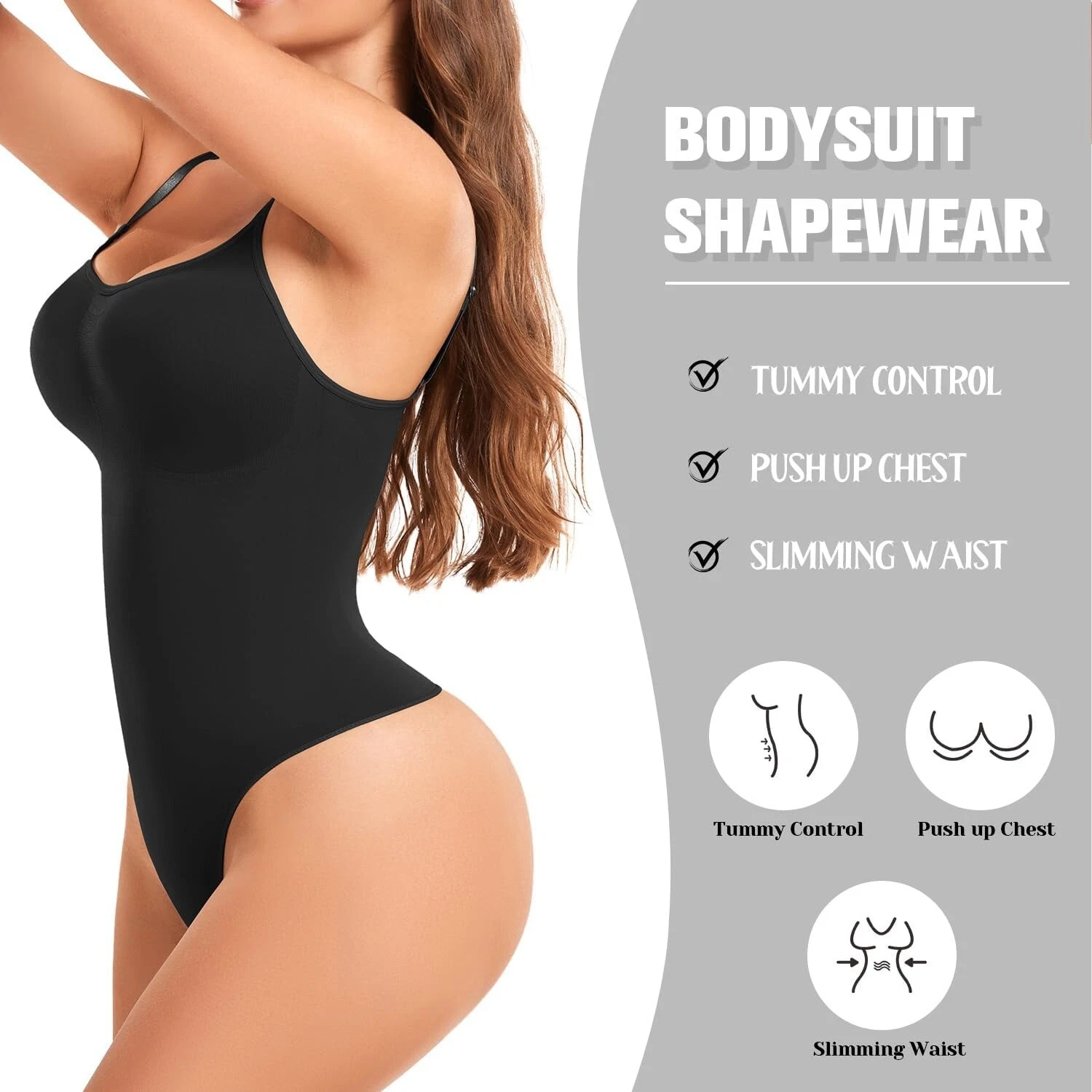 Fajas Colombianas Post Surgery Full Body Shaper Tanga Tira Thong Bodysuit Slim