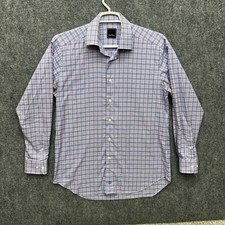 David Donahue long sleeve button up shirt Men's size 16 34/35 purple