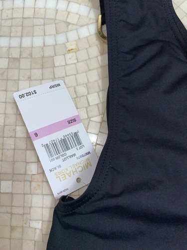 Michael Kors One Shoulder schwarz einteiliger Badeanzug Damen 6 neu mit Etikett - Bild 5 von 5