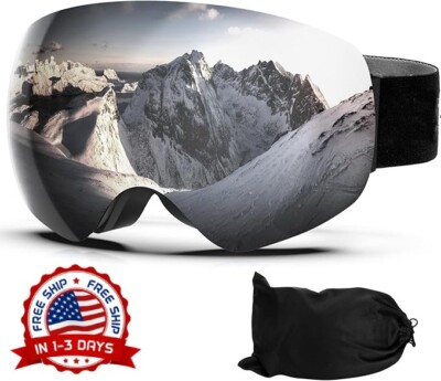 Gafas De Snowboard Para Hombre Lentes De Esqui De Montaña Deporte Moto De Nieve