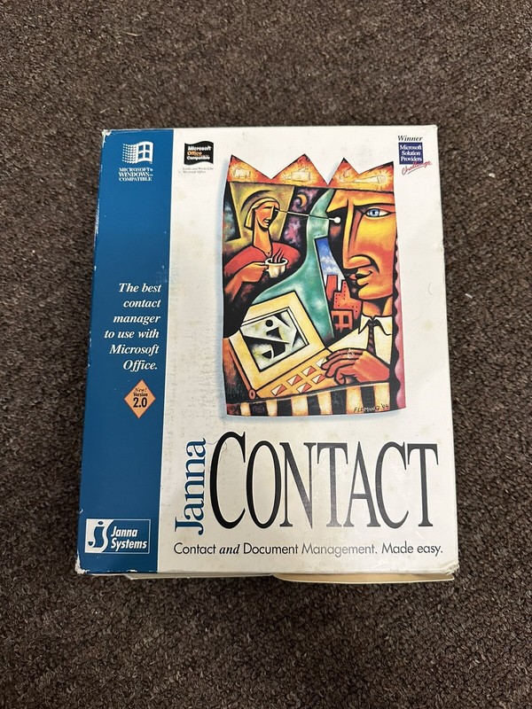 Vintage Janna Contact Floppy Disk Windows 95 Software PC