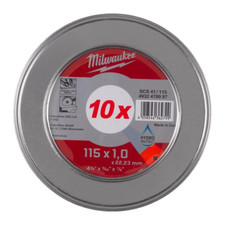Milwaukee 4932478997 115 x 22.2mm Thin Metal Cutting Discs 10pk