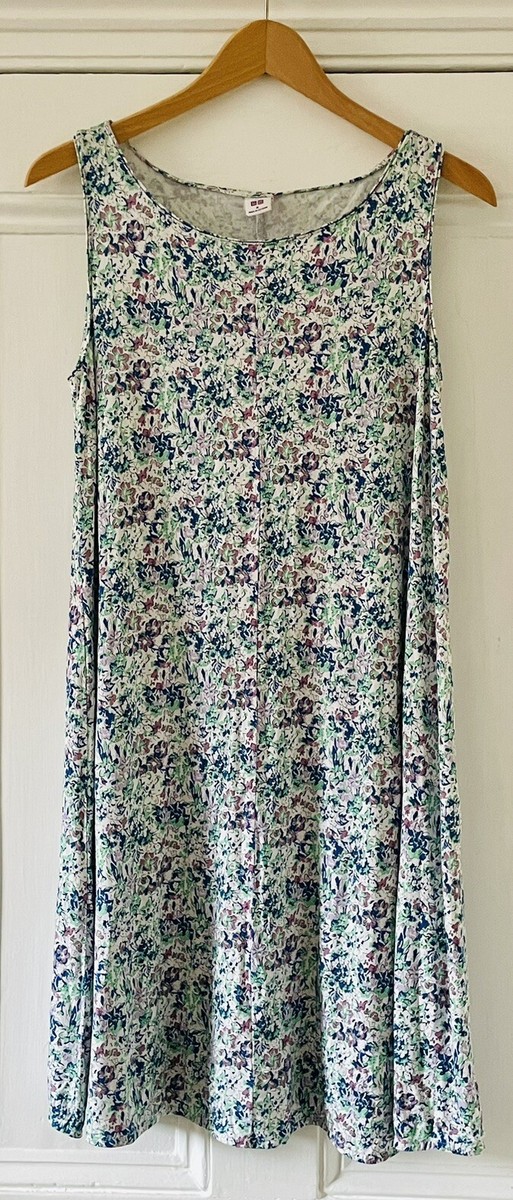 Liberty X Uniqlo Women's Blue Ditsy Floral Sleeveless Jersey Dress M UK 12 EU 40 | eBay Liberty X Uniqlo Women's Blue Ditsy Floral Sleeveless Jersey Dress M UK 12 EU 40 | eBay