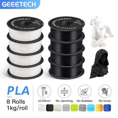 Geeetech PLA PETG Silk PLA Filament 1.75mm 3D Printer 12rolls 8 rolls from USA - Picture 42 of 44