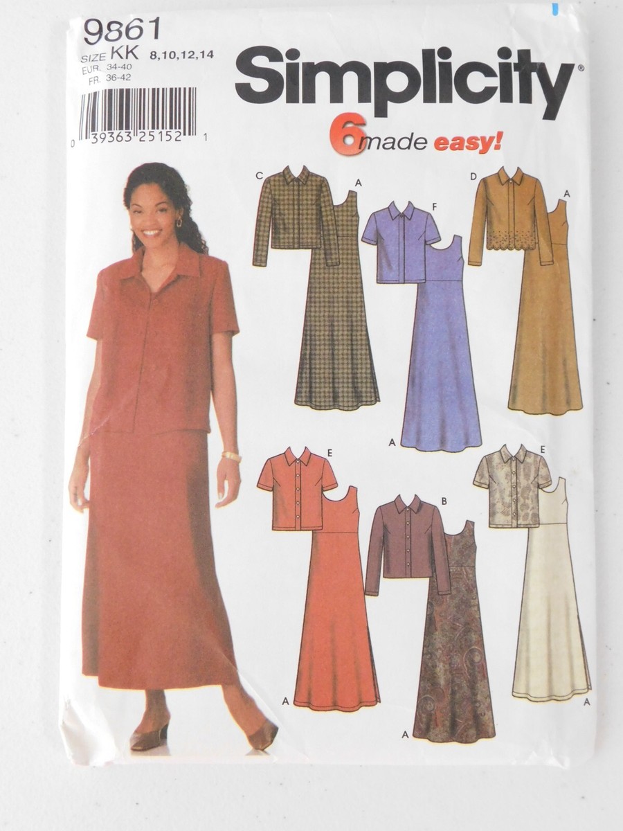 simplicity maxi dress sewing patterns S3098 | Simplicity Sewing Pattern Misses' Dress with Sleeve and Length Variations