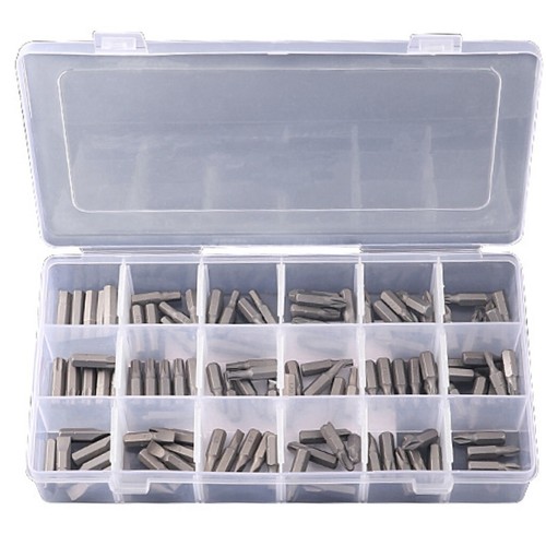 108pcs BITSET häufig benötigte Bits inkl.TORX KREUZ SCHLITZ SECHSKANT Bit-Box - Bild 2 von 2