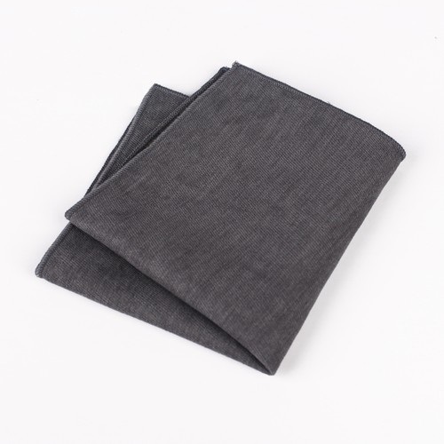 Men Solid Suede Pocket Square Handkerchief Wedding Business Formal Shirt Hanky - Picture 7 of 19