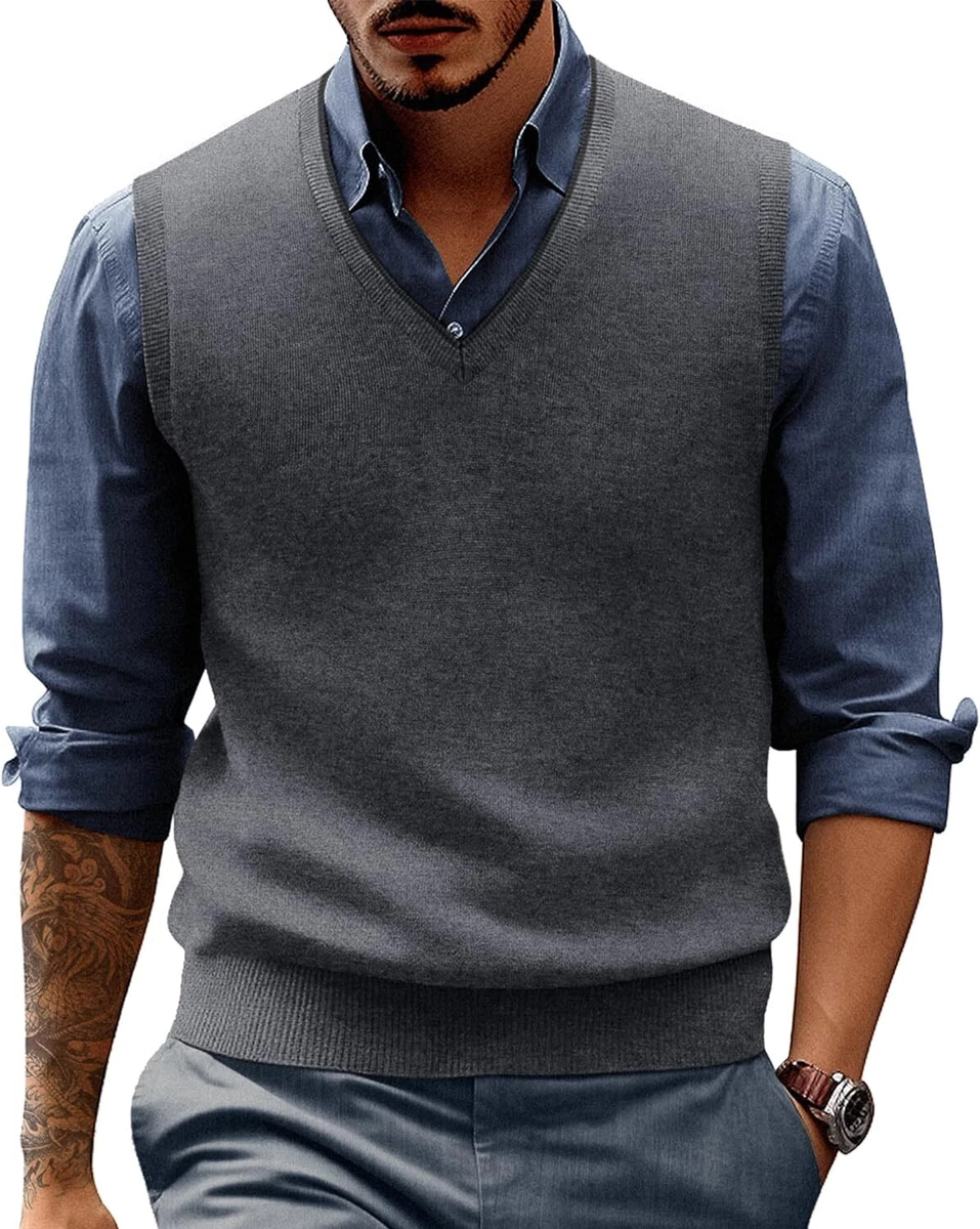 Men's wool deals vest sweaters