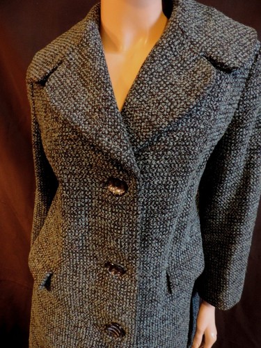 38 Whool 40 60 Pure Cappotto Blu Vintage T Blu Tweed 0xUdqZ4wq