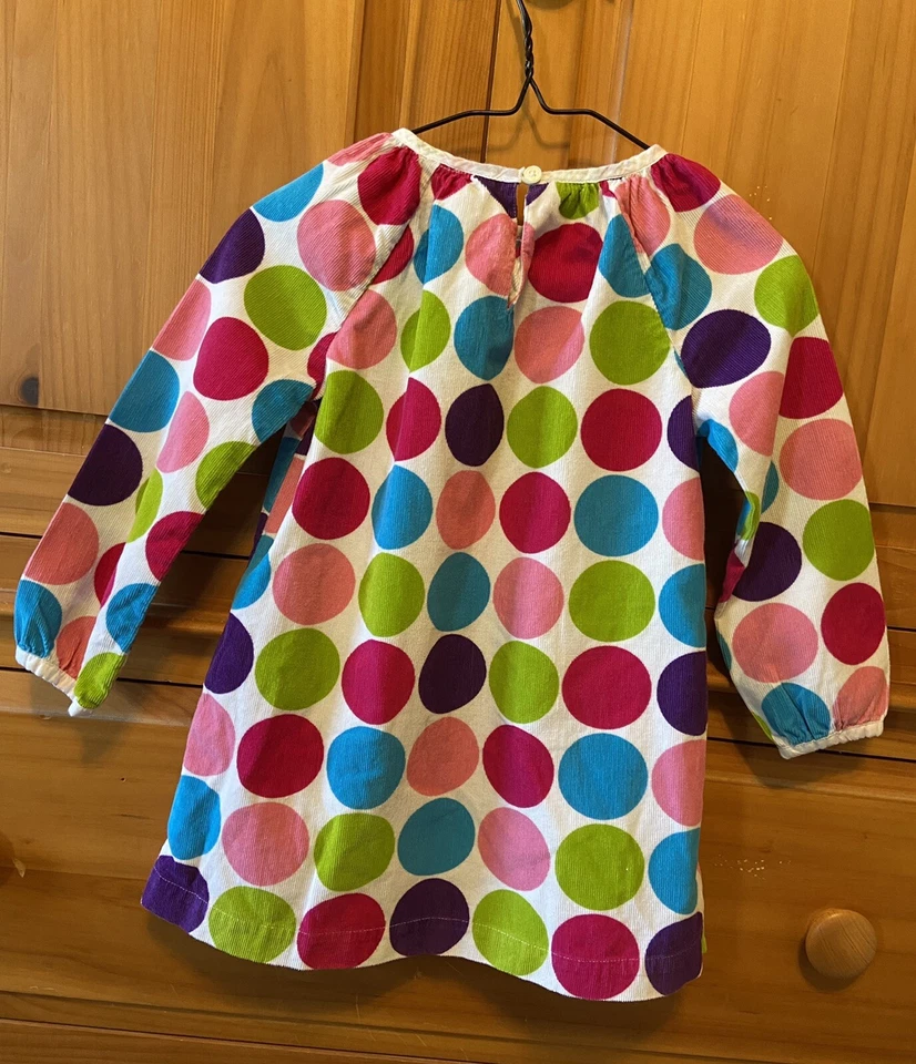 Vestido JK (J caqui) manga larga lunares talla 3T Foto 2 de 3