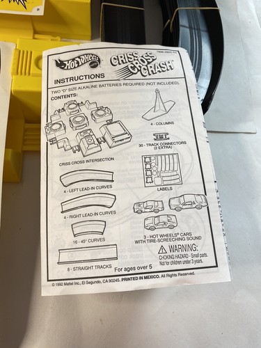 Mattel Hot Wheels Criss Cross Crash Track Set 7996 1992 SEALED CARS TESTED - Bild 10 von 21
