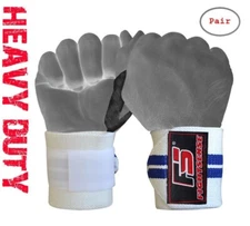 Wrist Wraps LIFTING STRAPS for POWER LIFTING Support CROSSFIT Gym WEIGHT LIFTING