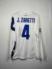Inter Zanetti match worn jersey autograph series photo proof photo 2010-11
