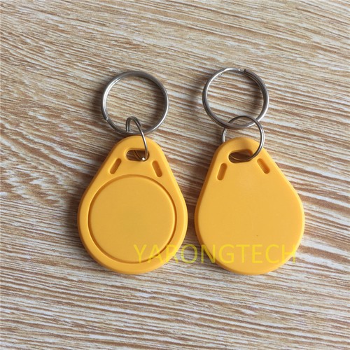 13.56MHz MIFARE Classic 1K proximity Yellow IC Key fobs Access control-10pcs - Picture 2 of 3