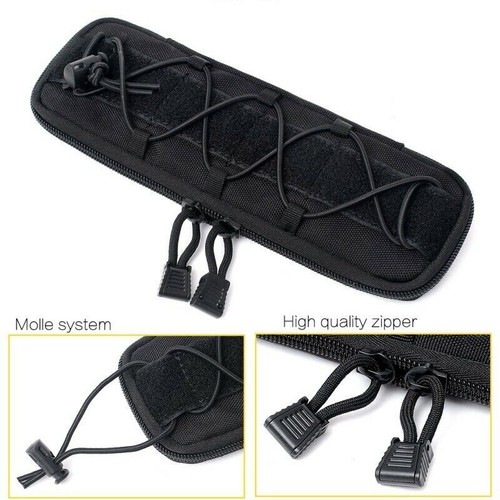 Funda de cuchillo plegable táctico Molle cuchillos de bolsillo estuche de transporte bolsa de cinturón de nailon - Imagen 3 de 10